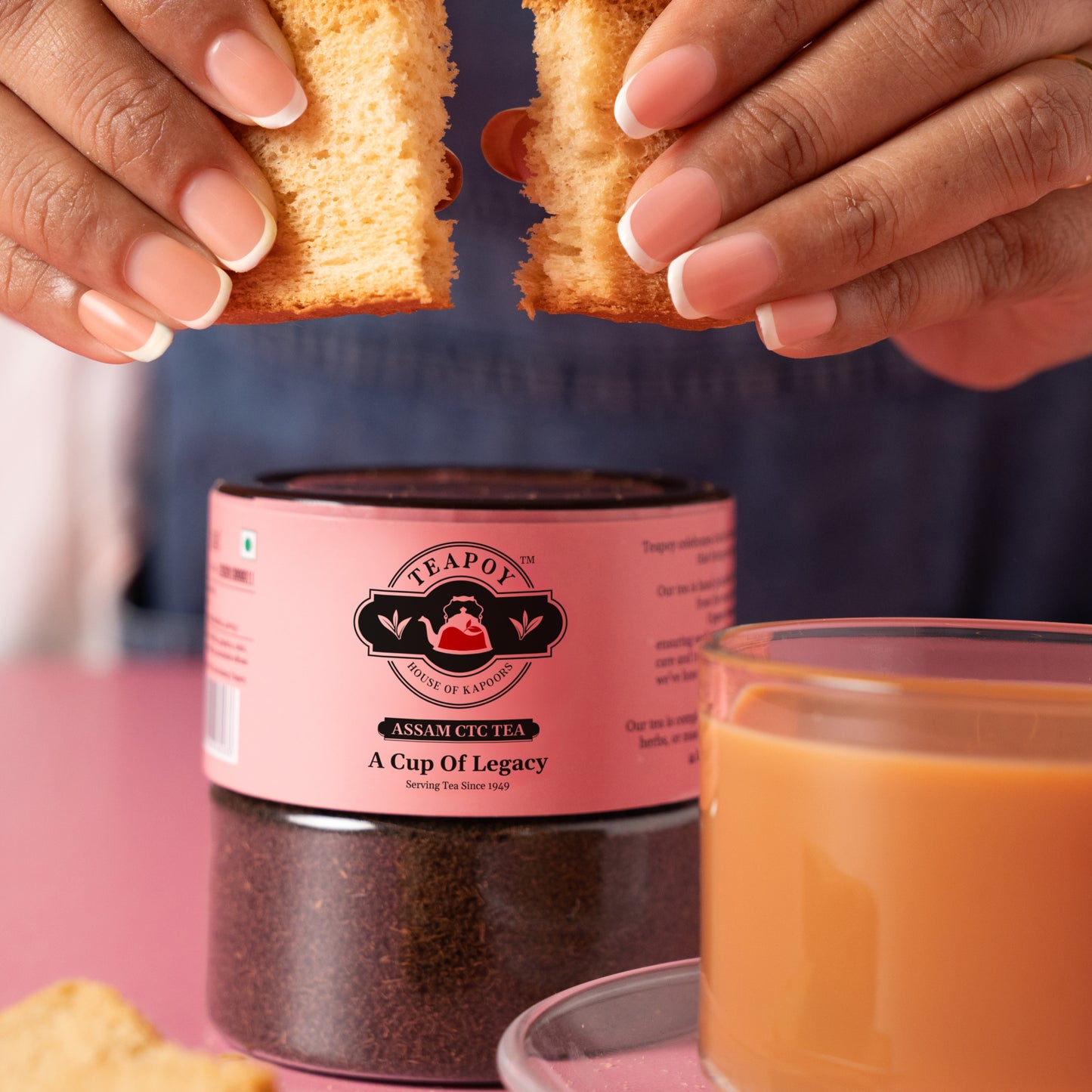 Teapoy Chai Jar